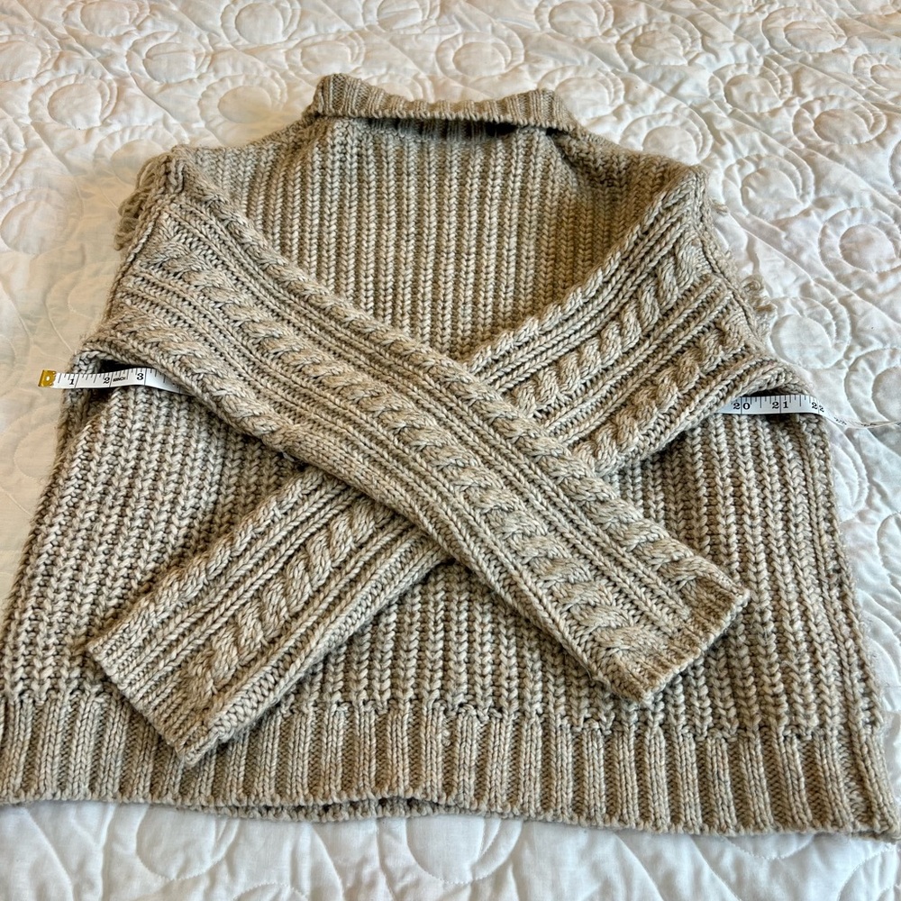 Universal Thread Taupe Cable Knit Turtleneck Sweater - Picture 5 of 5